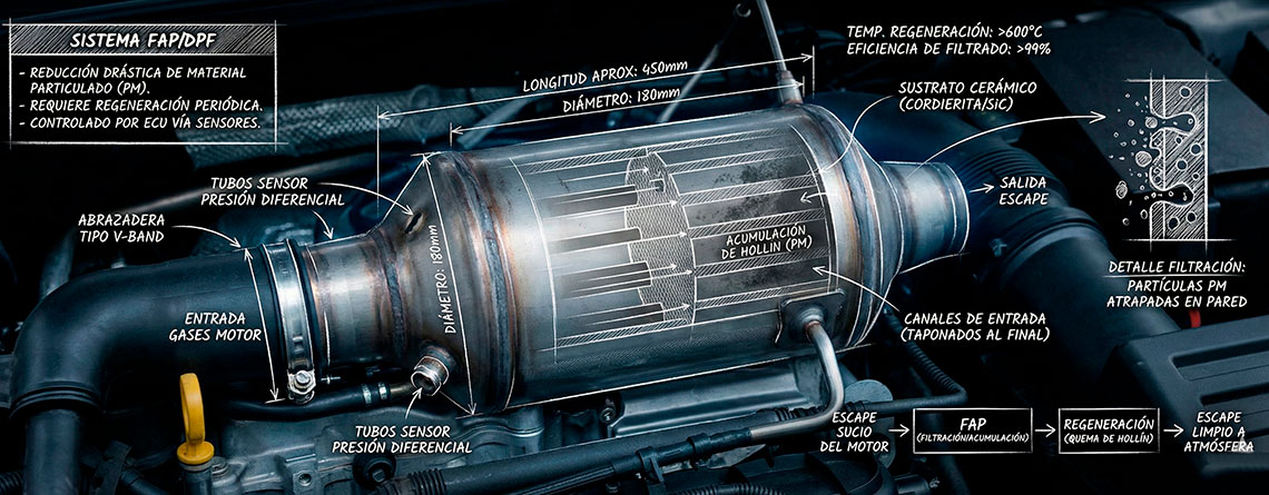 ¿Qué pasa si conduces con el filtro antipartículas obstruido? Riesgos, síntomas y costes